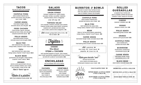 Calexico Delivery Menu .
